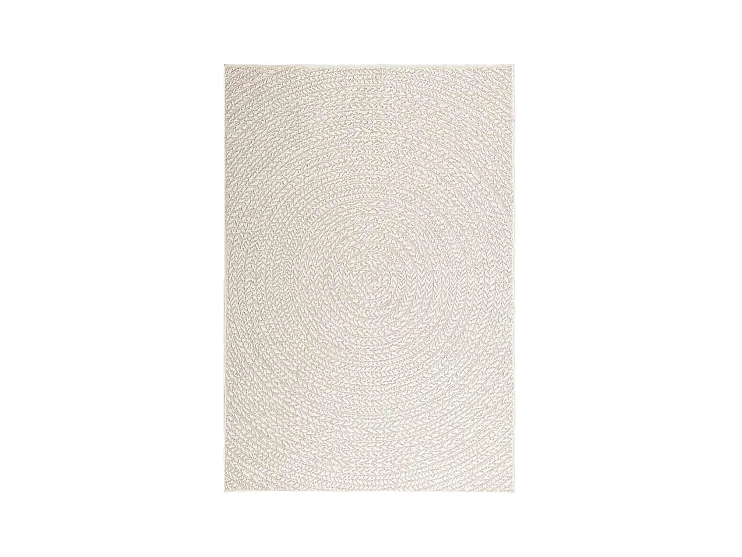 Alfombra ZIZUR color crema 120x170 cm efecto yute interior y exterior