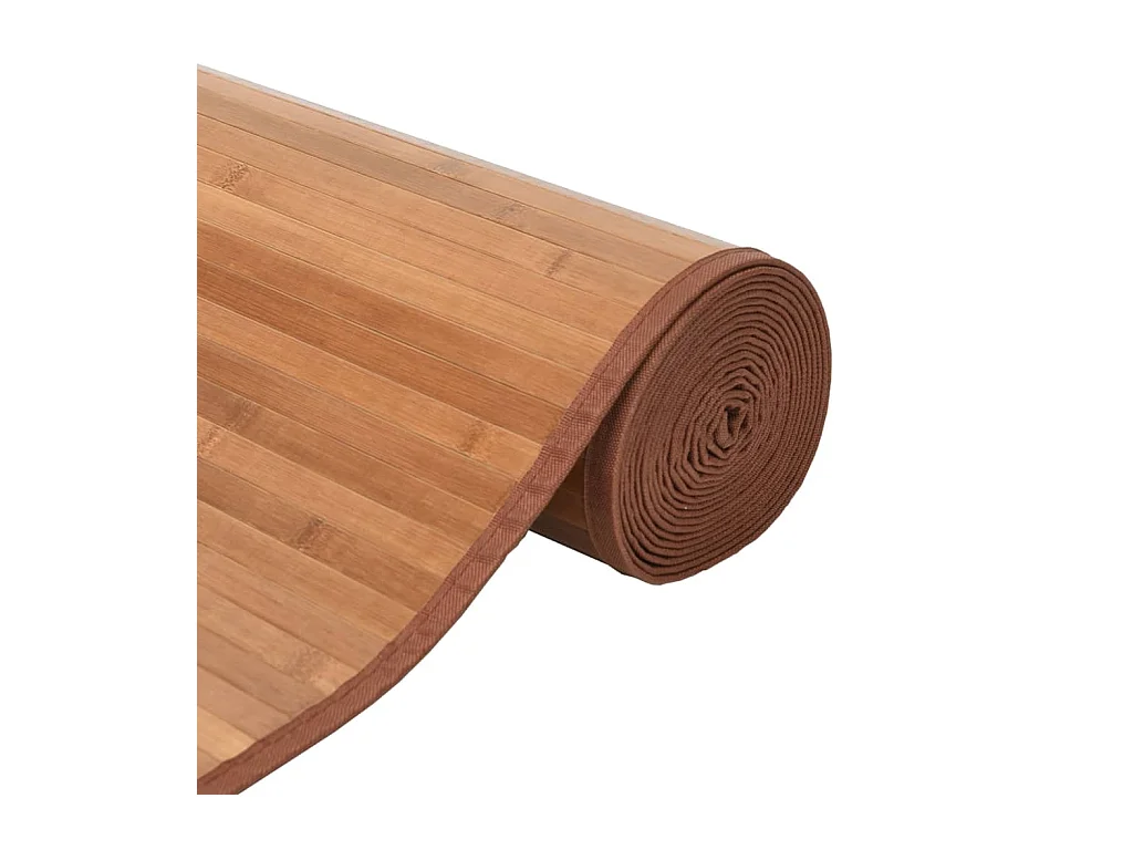 Tapis rectangulaire naturel 80x100 cm bambou