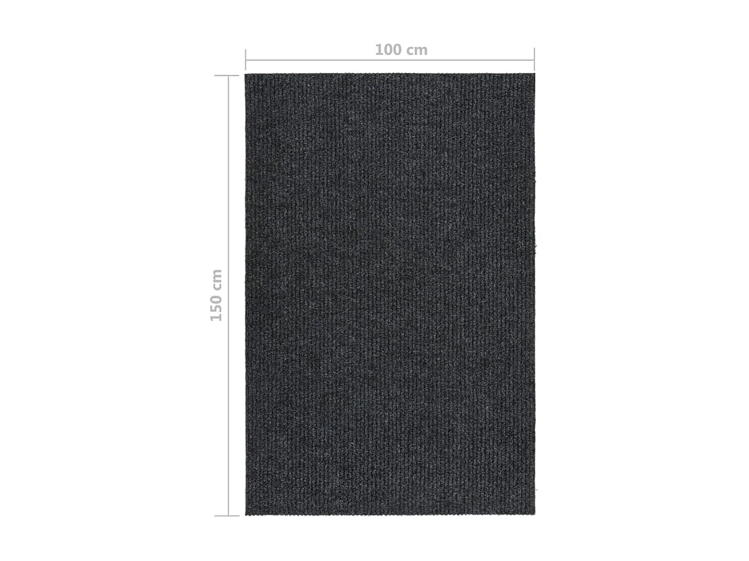 Tapis 100x150 cm Anthrazit