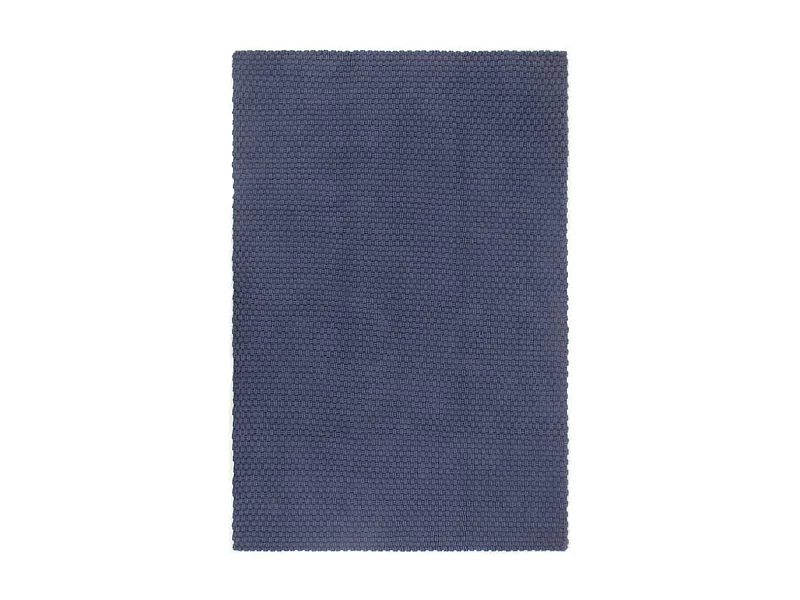 Tappeto rettangolare blu navy 160x230 cm in cotone