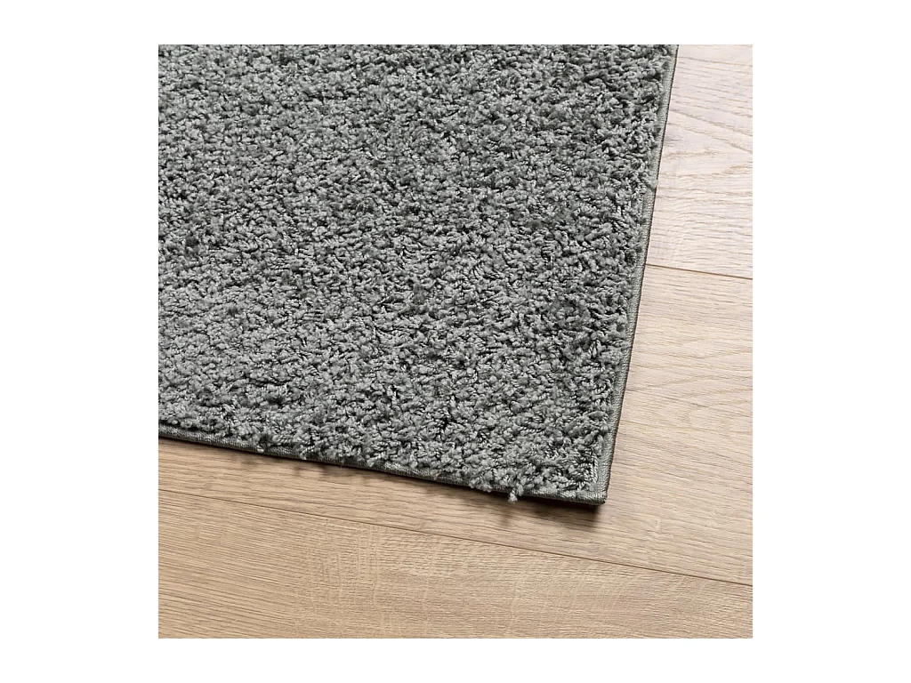 Tappeto shaggy PAMPLONA, pelo lungo, verde moderno, 160x160 cm