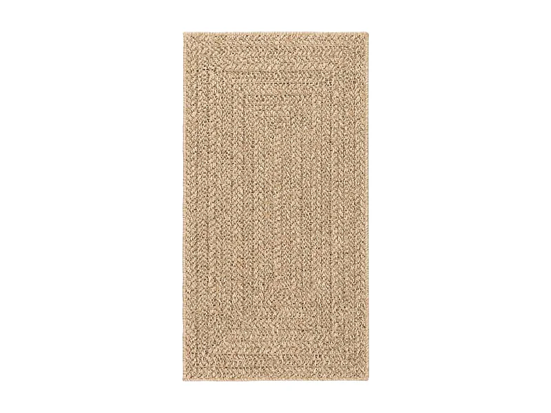Tapis ZIZUR beige 80x150 cm aspect de jute intérieur extérieur
