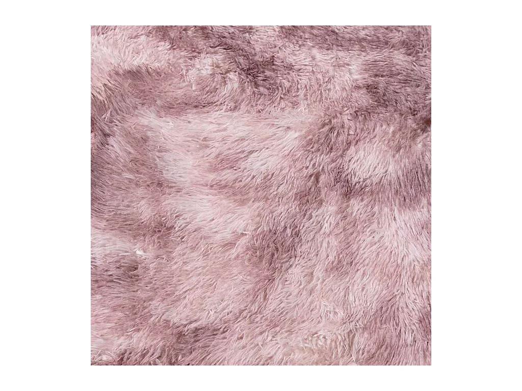 Tapis Shaggy à poils longs NAVARRA rose poudré 240x240 cm