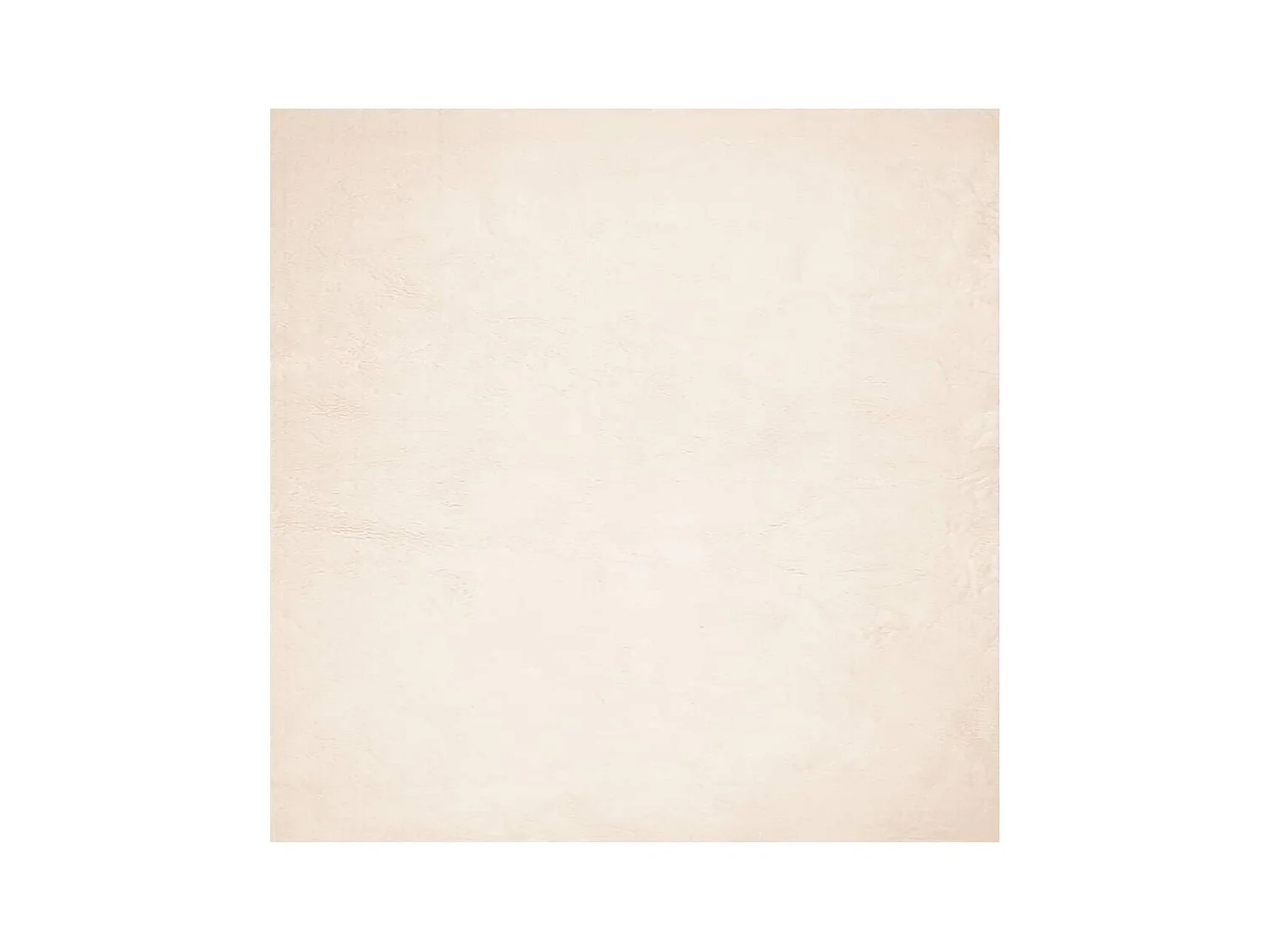 Tapis HUARTE à poils courts doux et lavable beige 120x120 cm