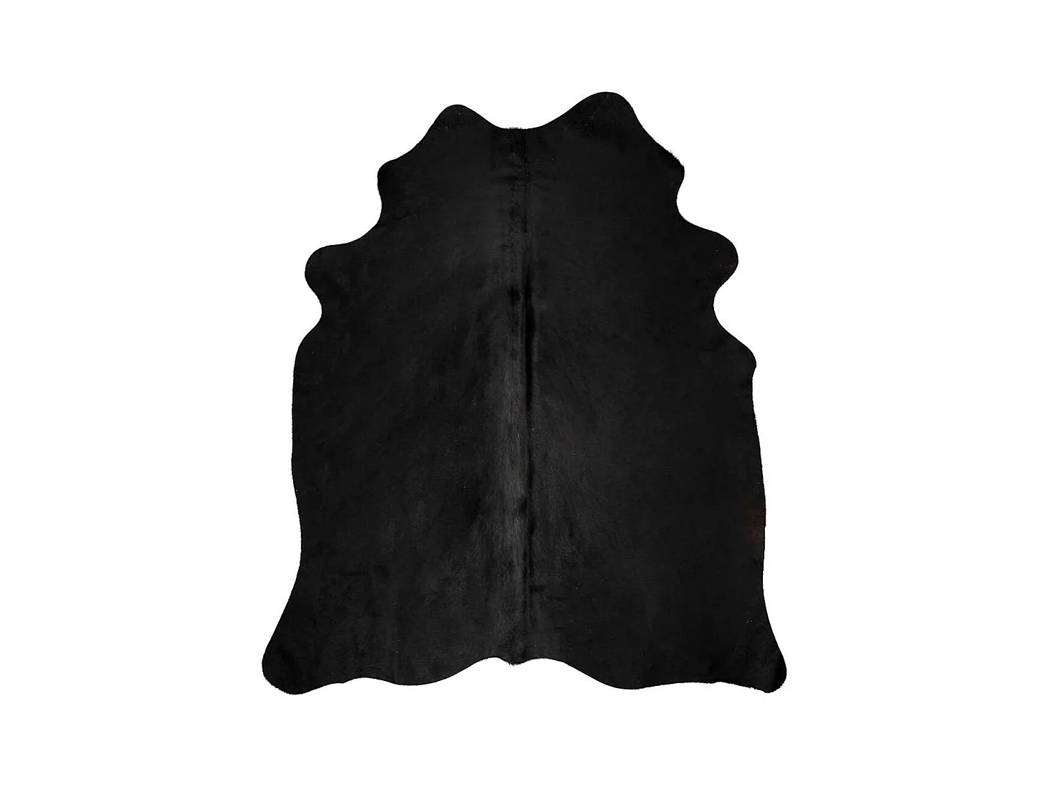 Echt koeienhuid tapijt zwart 150 x 170 cm