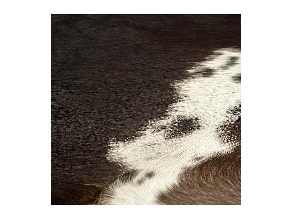 Echt koeienhuid tapijt zwart 150 x 170 cm