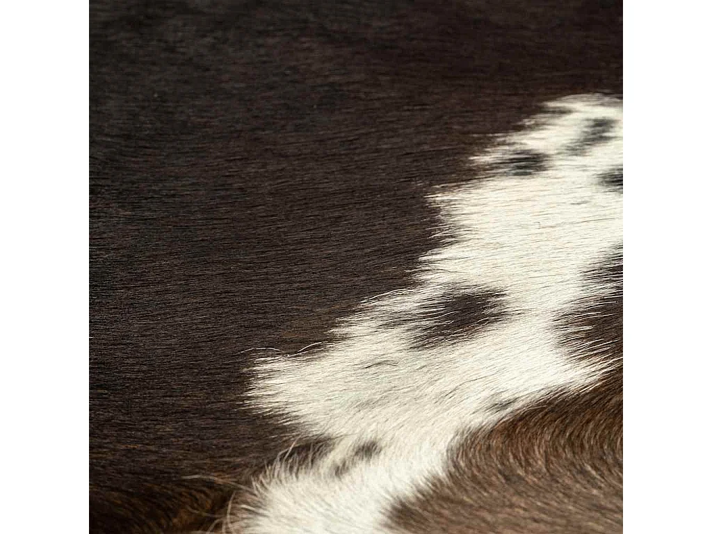Tappeto in vera pelle di mucca nero 150 x 170 cm