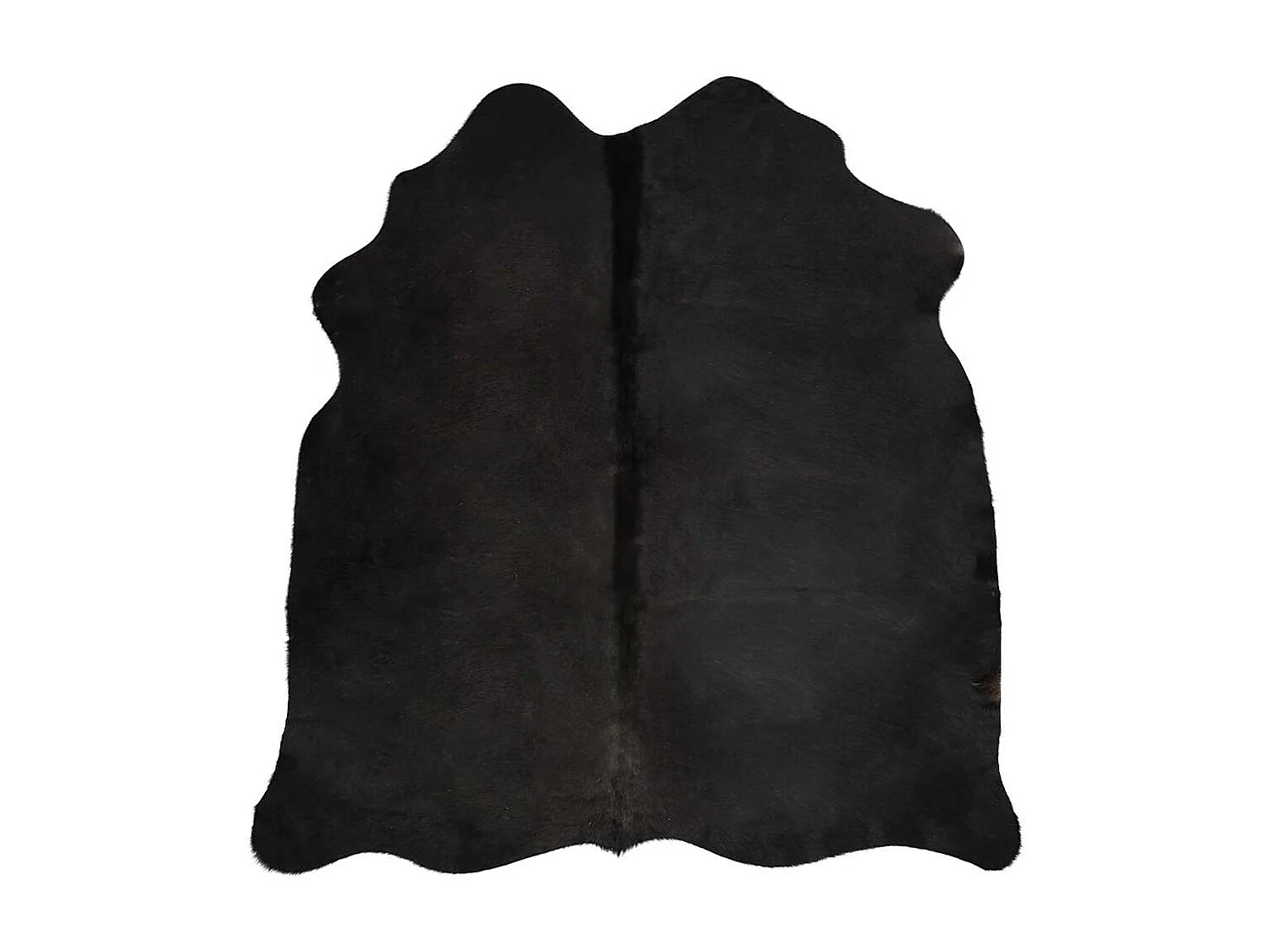 Tappeto in vera pelle di mucca nero 150 x 170 cm