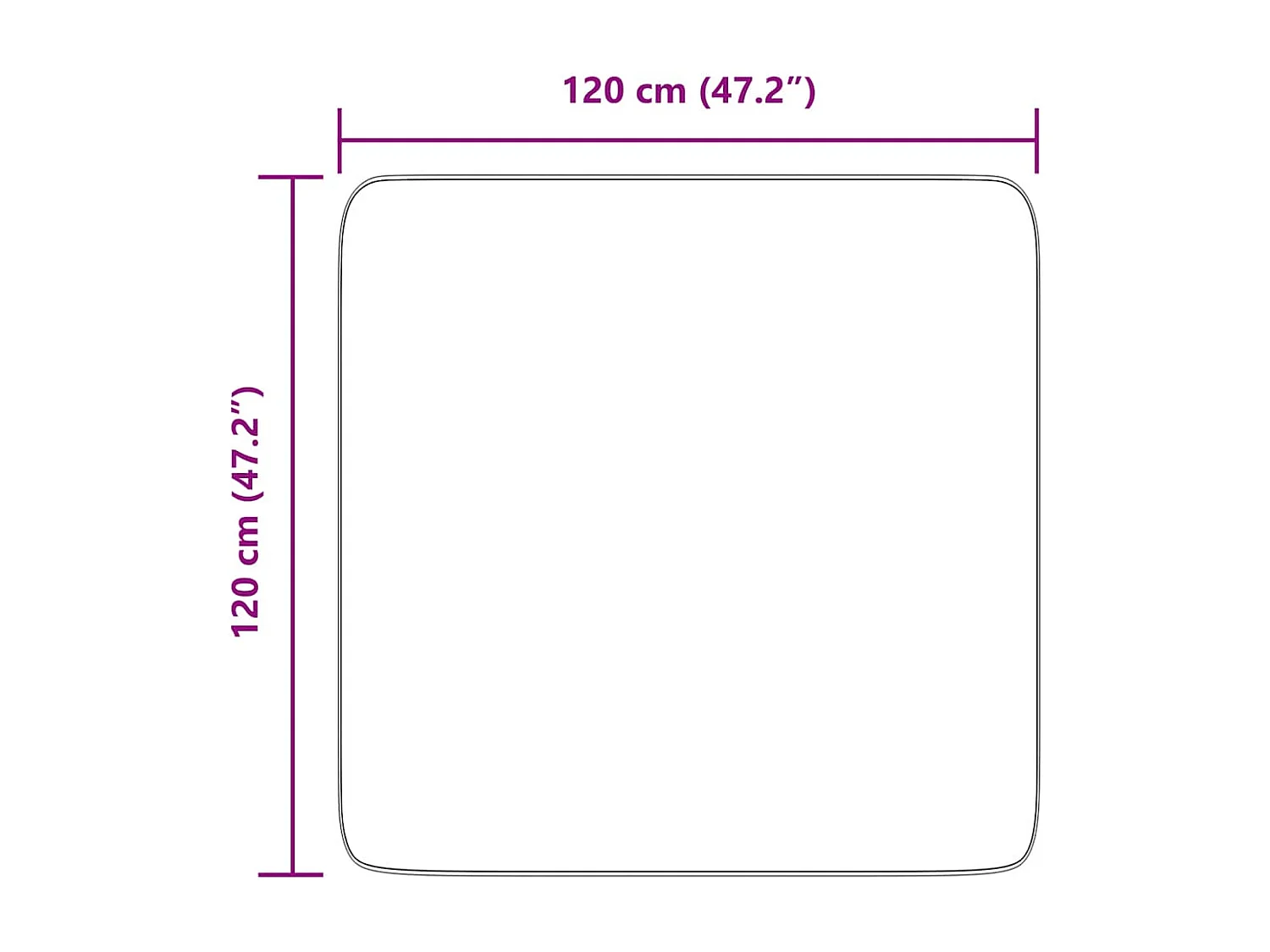 NAVARRA beige shaggy vloerkleed 120x120 cm polyester