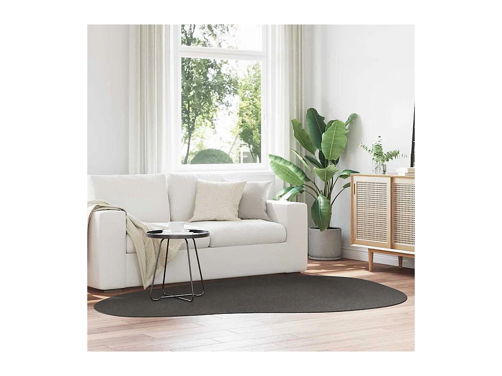 Tapis Anthracite 160 x 230 cm Polyester