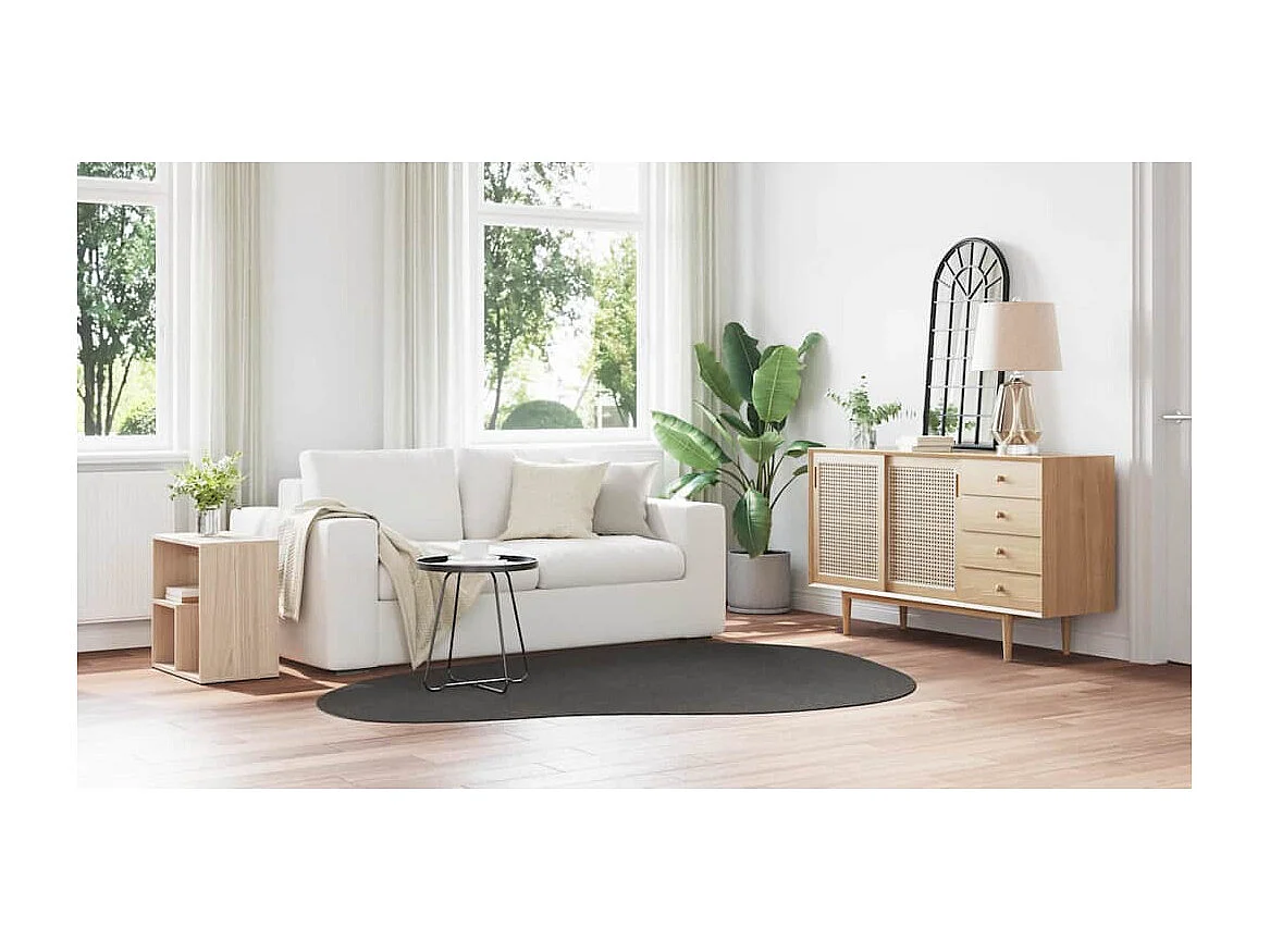 Tapis Anthracite 160 x 230 cm Polyester