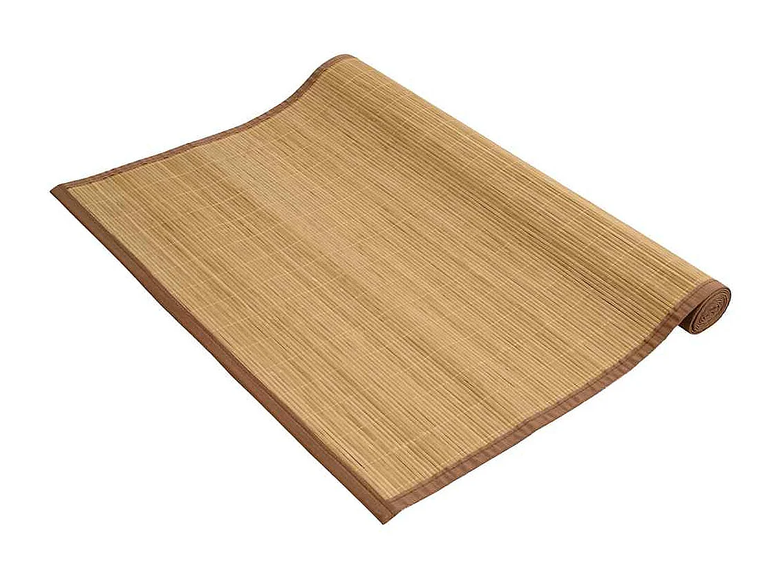 Tapis en bambou 100x160 cm Marron