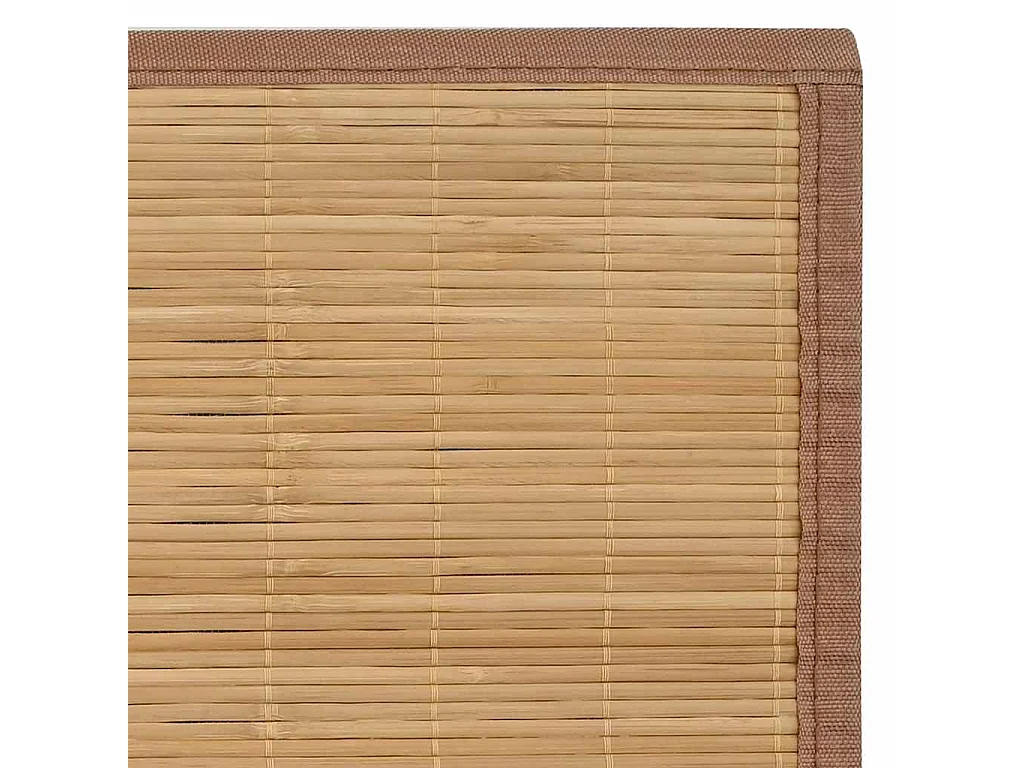 Tapis en bambou 100x160 cm Marron