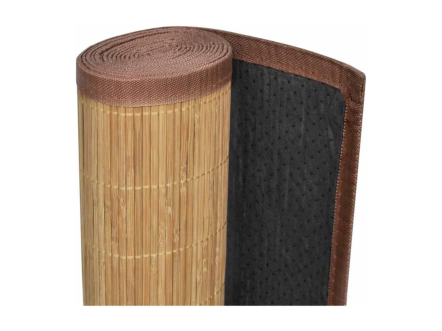 Tapis en bambou 100x160 cm Marron