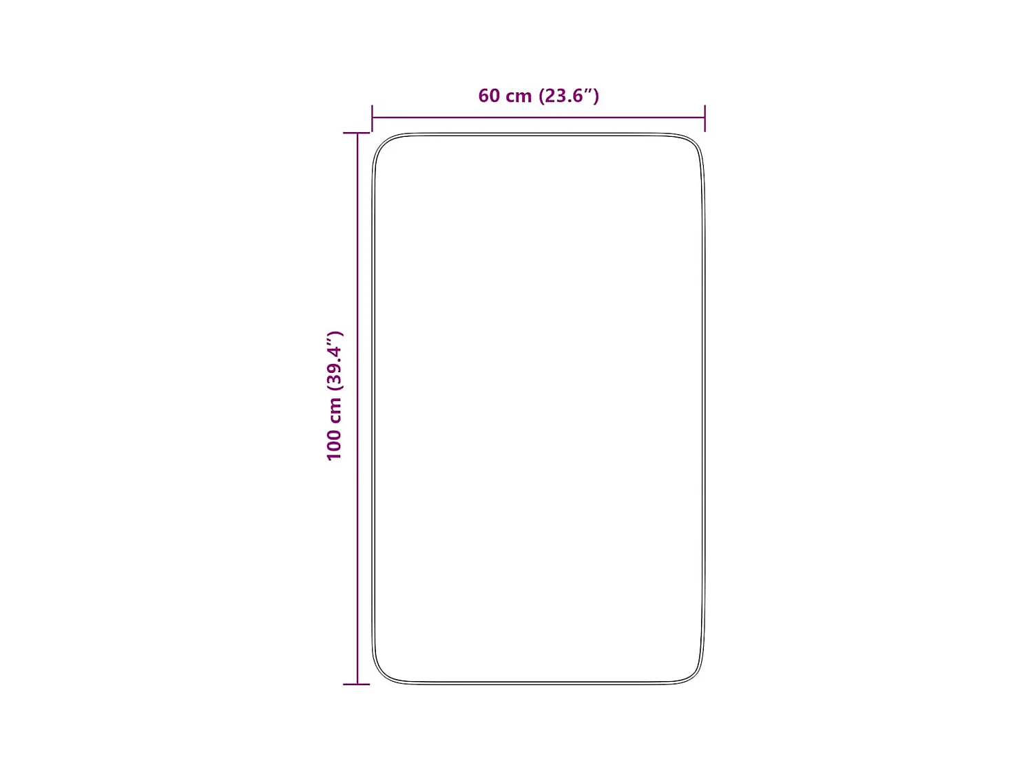 NAVARRA Shaggy Rug Zilvergrijs 60x100 cm