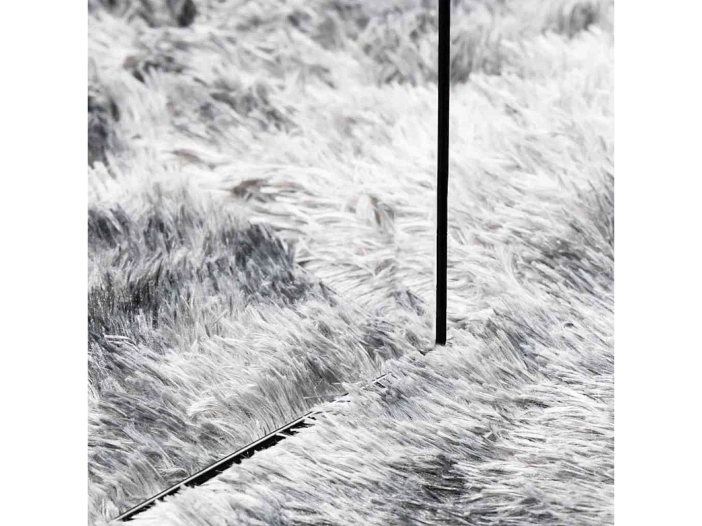 Tapis Shaggy à poils longs NAVARRA gris argenté 60x100 cm
