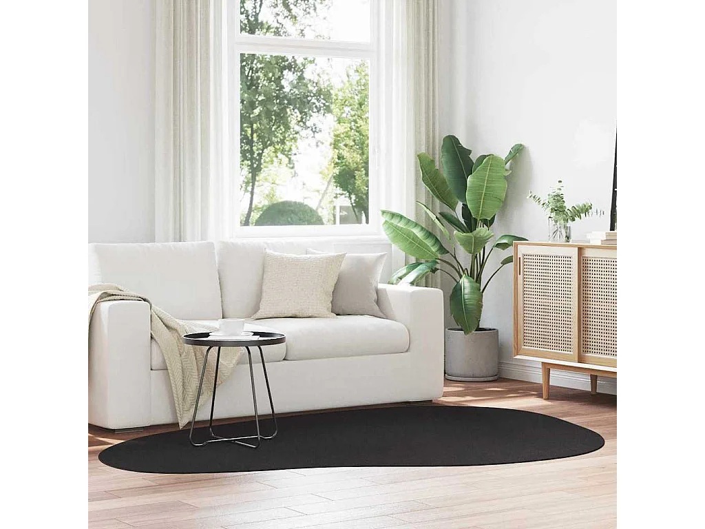 Tapis Noir 160 x 230 cm Polyester