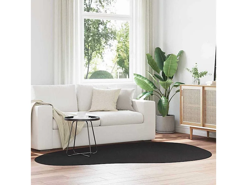 Tapis Noir 160 x 230 cm Polyester