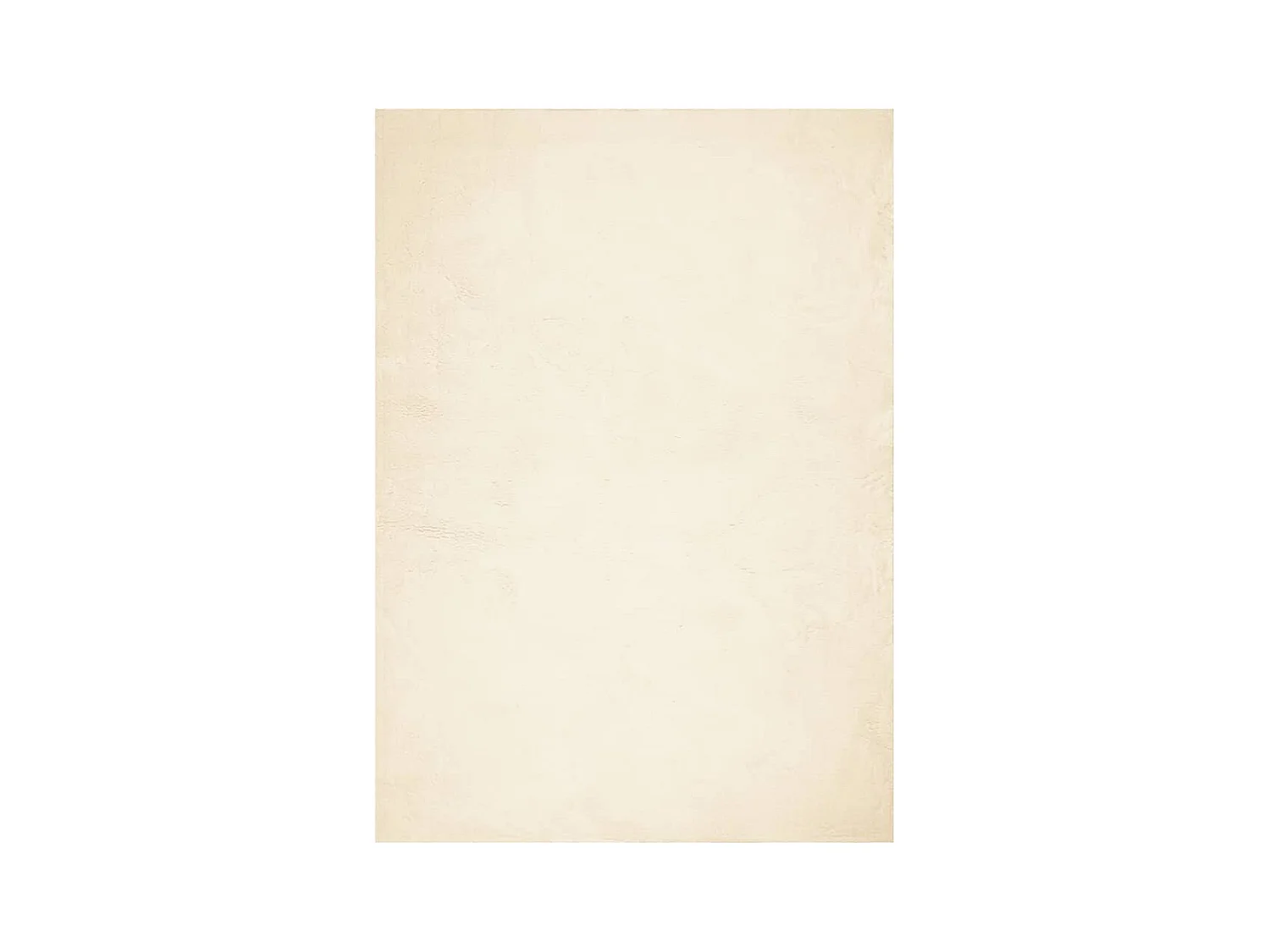 Alfombra HUARTE de pelo corto suave y lavable color crema 160x230 cm