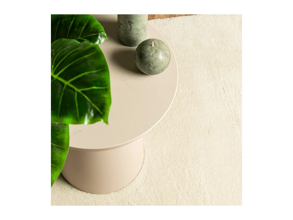 HUARTE vloerkleed met zachte en wasbare laagpolige crème 160x230 cm