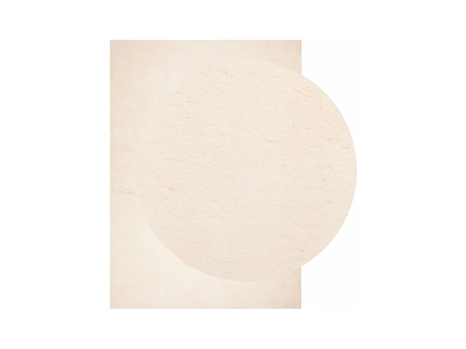 Tapis HUARTE à poils courts doux et lavable beige 200x280 cm