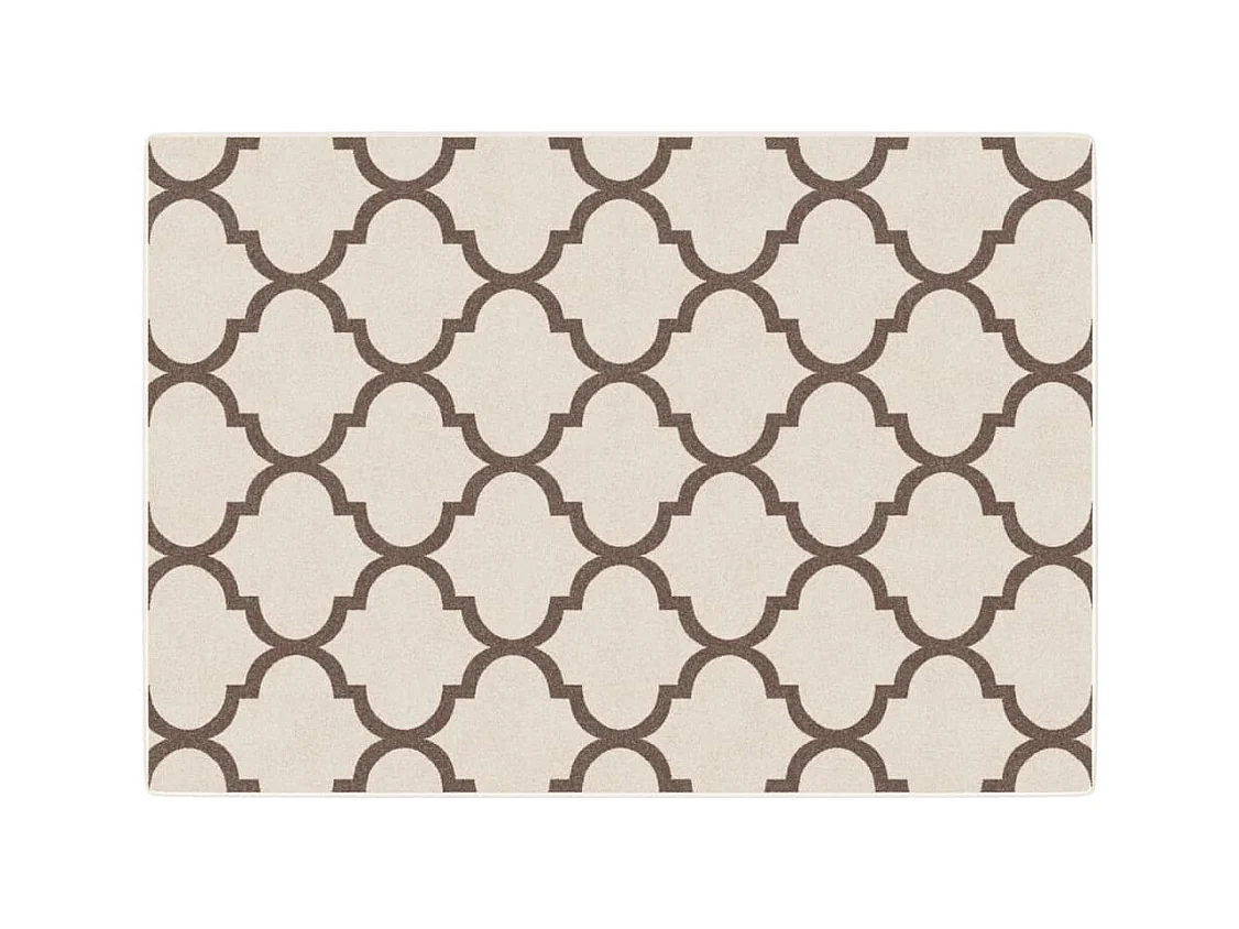 Binnen- en buitenvloerkleed met korte pool 160x230cm antislip