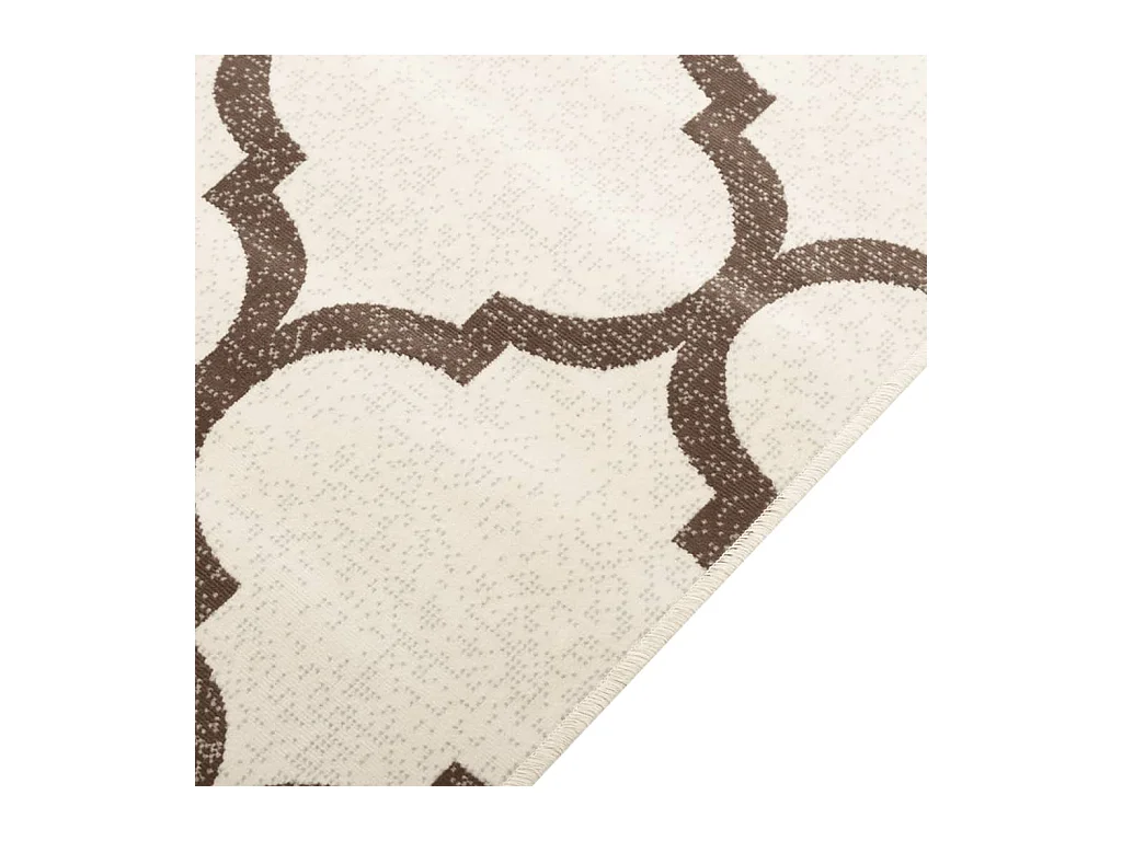 Binnen- en buitenvloerkleed met korte pool 160x230cm antislip