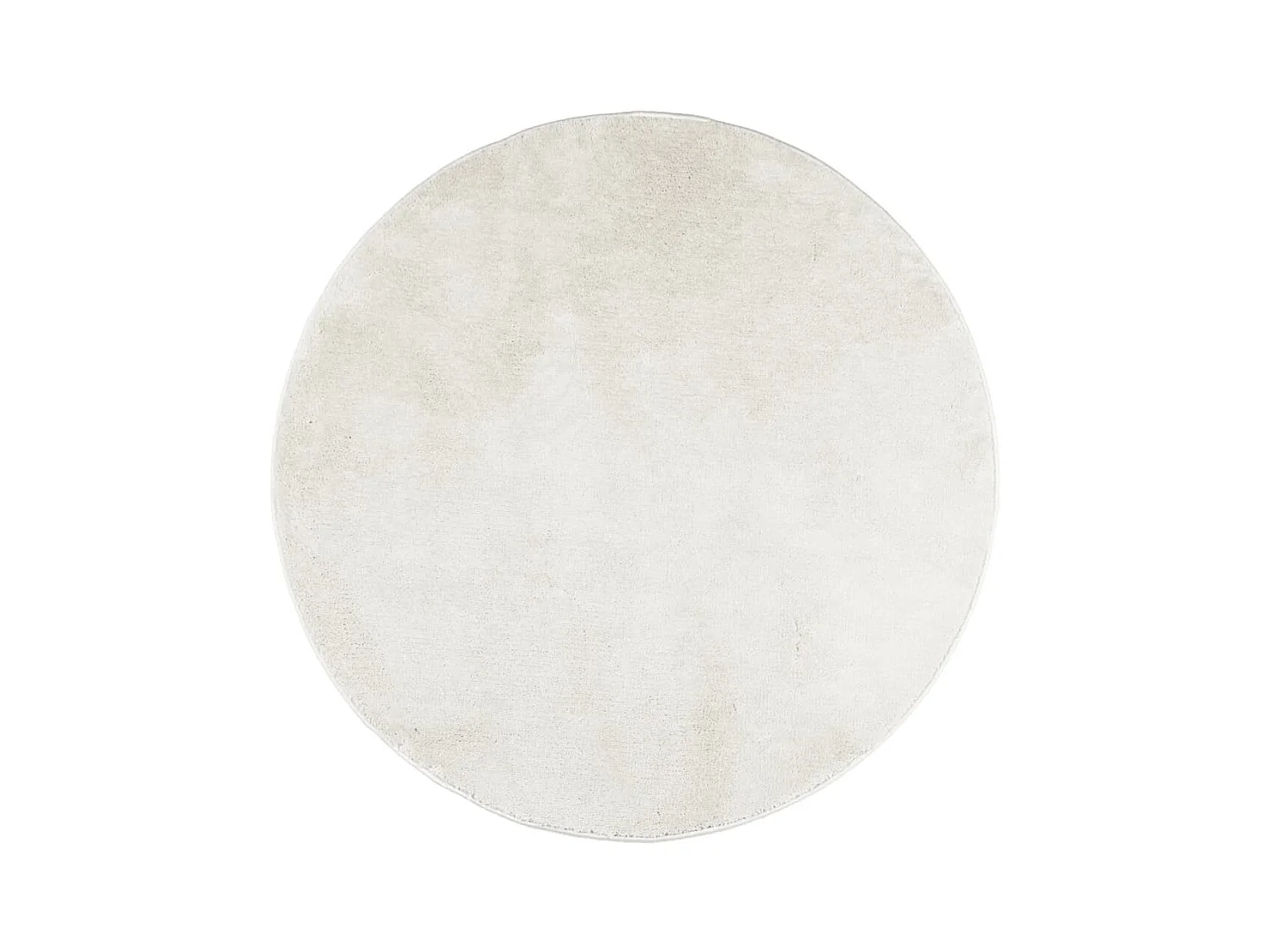 Tapis OVIEDO à poils courts crème Ø 200 cm