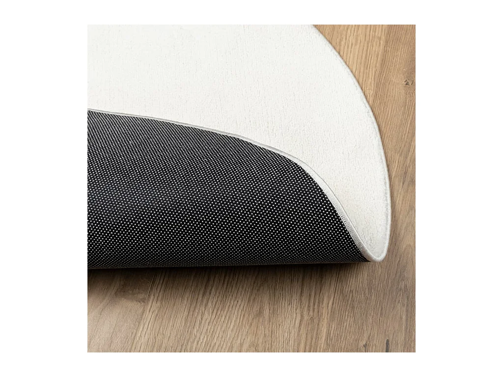 Tapis OVIEDO à poils courts crème Ø 200 cm