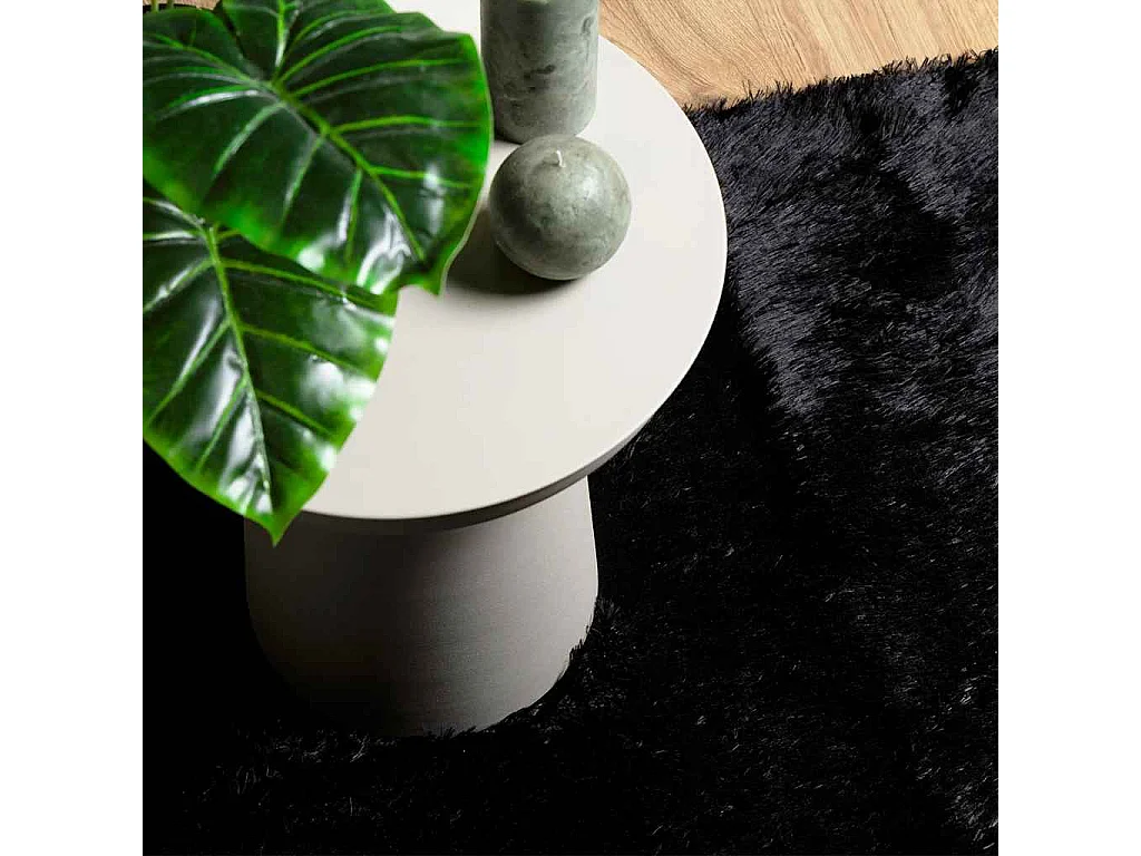 Tappeto NAVARRA nero shaggy 200x200 cm poliestere