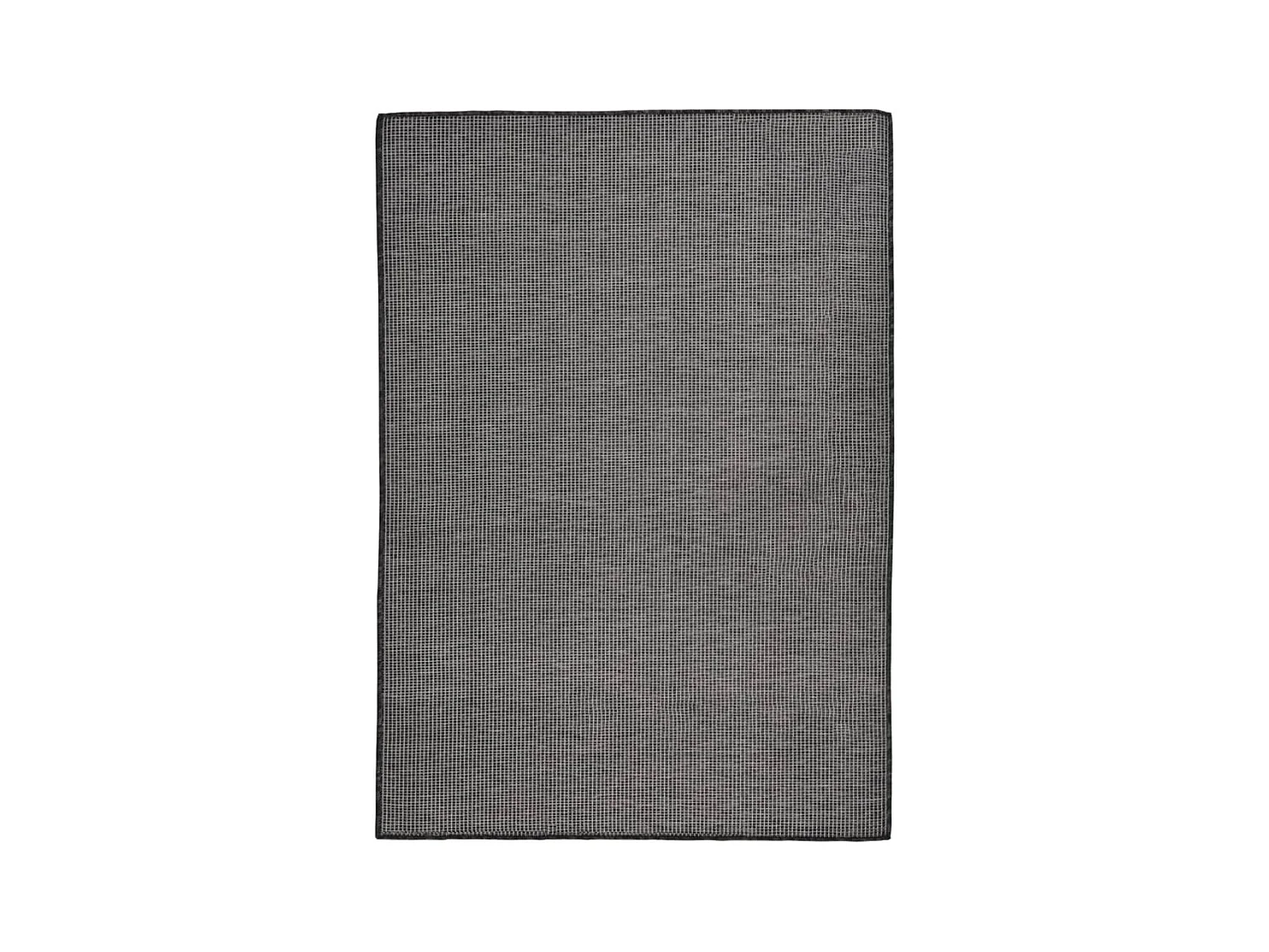 Platgeweven buitenkleed 140x200 cm Grijs