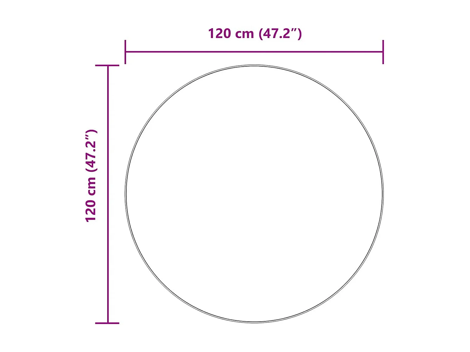 Alfombra de pelo largo negra NAVARRA 120x120 cm poliéster