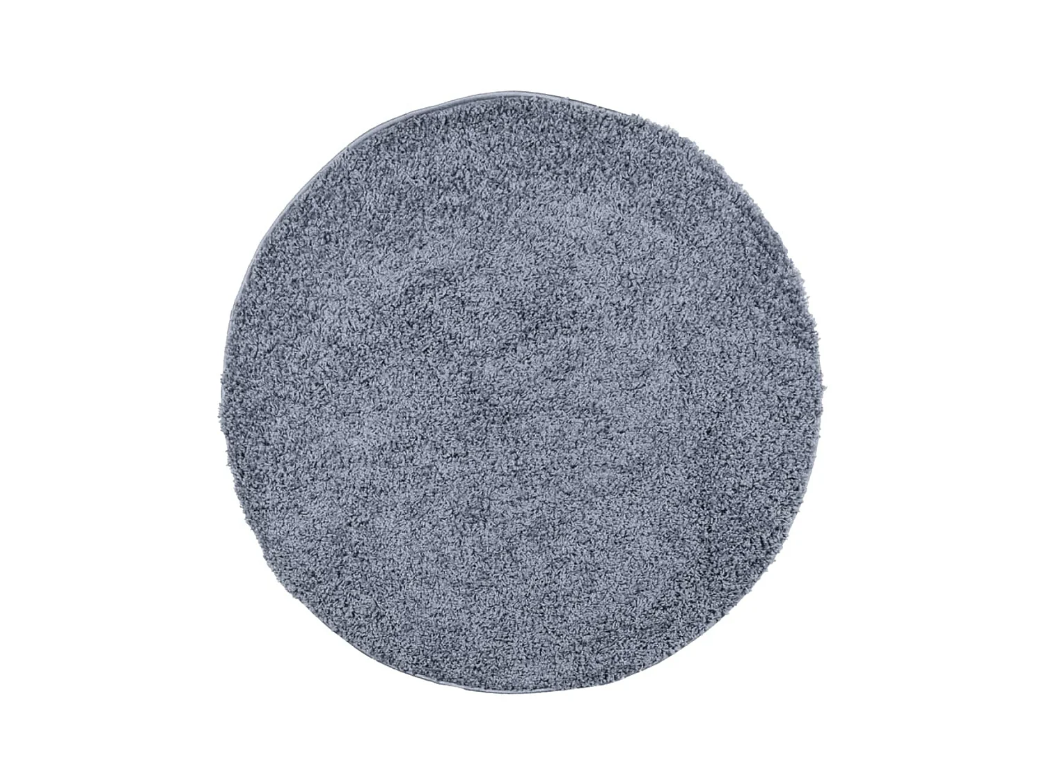 Alfombra peluda PAMPLONA, pelo largo, azul moderno, Ø 100 cm