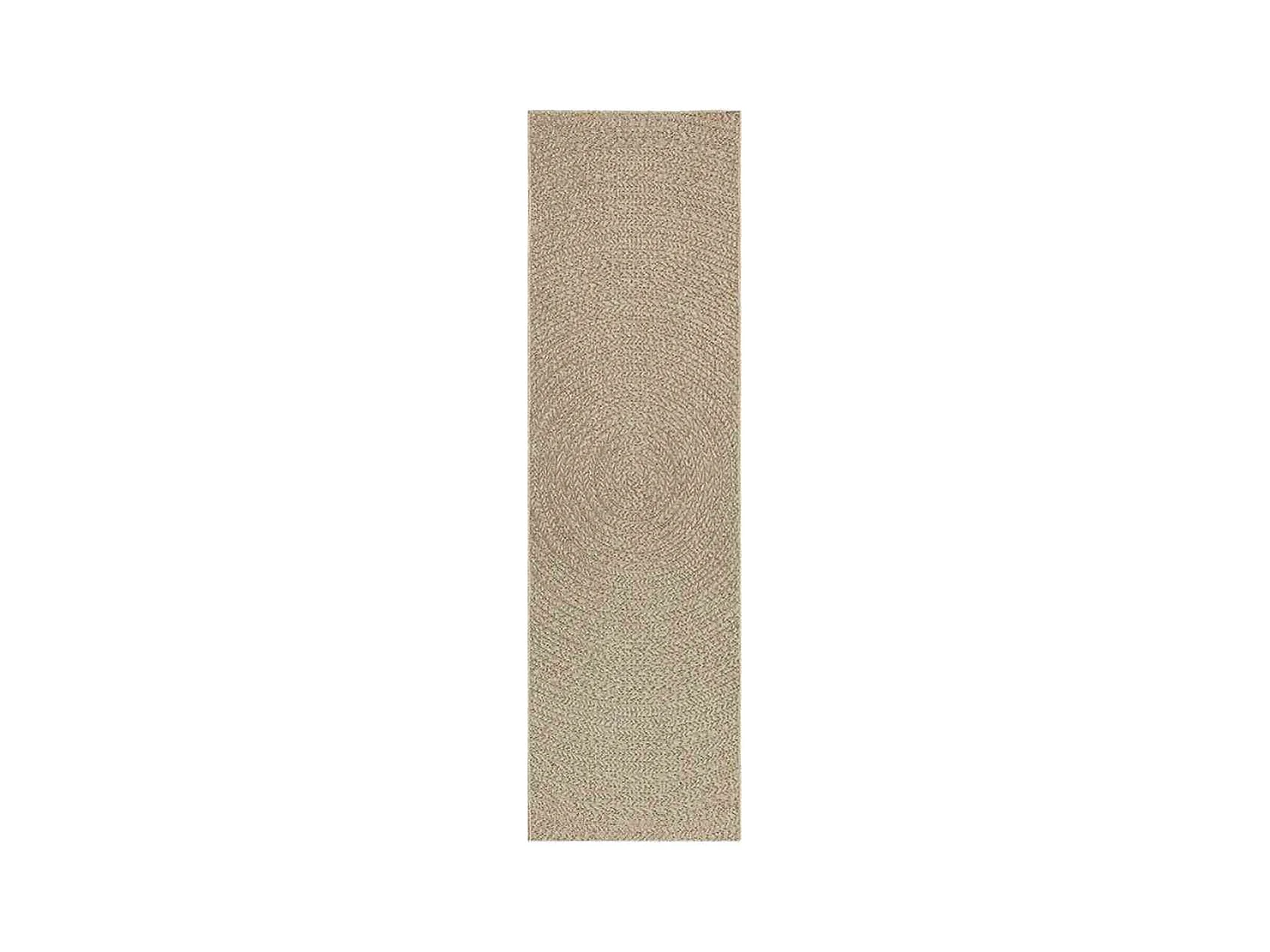 Tapis ZIZUR beige 80x250 cm aspect de jute intérieur extérieur