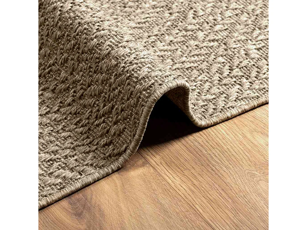 Tapis ZIZUR beige 80x250 cm aspect de jute intérieur extérieur