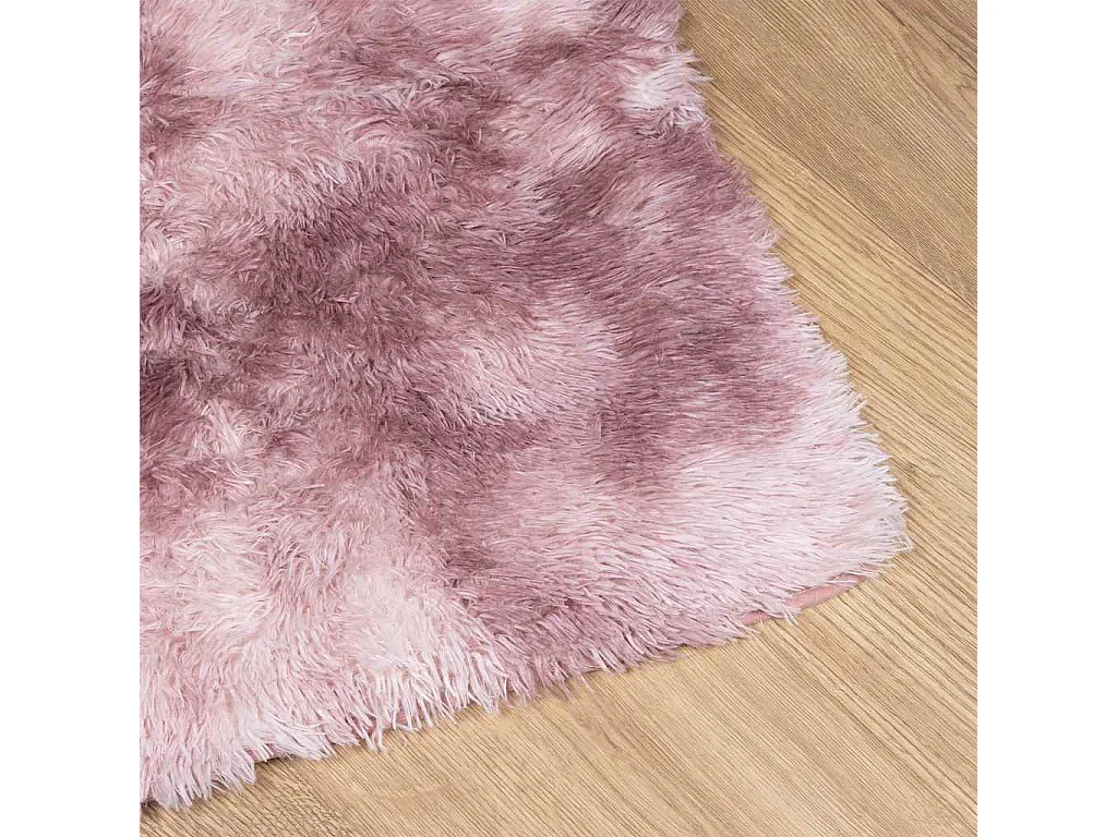 Tapis Shaggy à poils longs NAVARRA rose poudré 240x340 cm