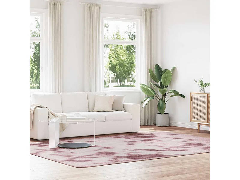 Tapis Shaggy à poils longs NAVARRA rose poudré 240x340 cm