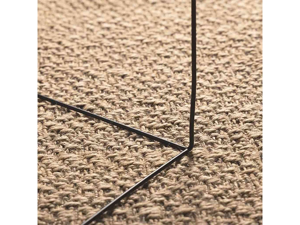 Tapis ZIZUR beige 120x170 cm aspect de jute intérieur extérieur