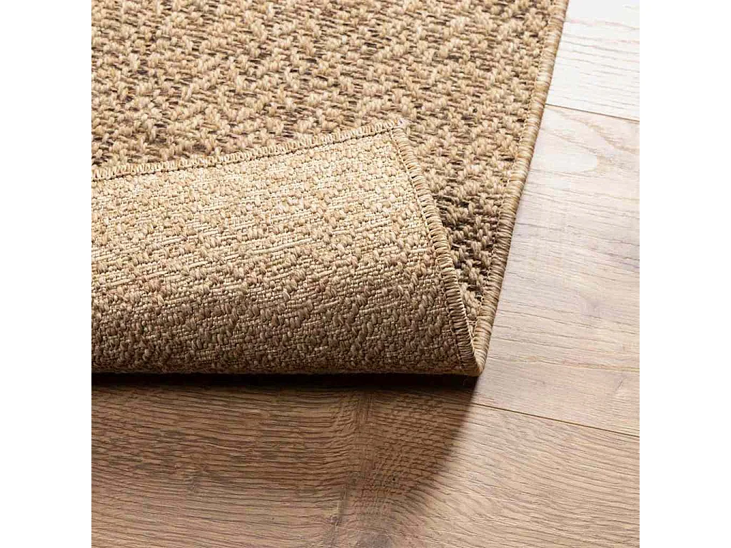 Tapis ZIZUR beige 120x170 cm aspect de jute intérieur extérieur