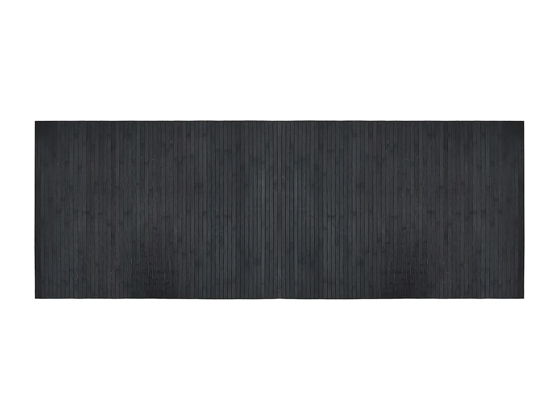 Tappeto rettangolare grigio 70x200 cm in bambù