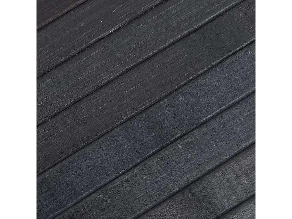 Tappeto rettangolare grigio 70x200 cm in bambù