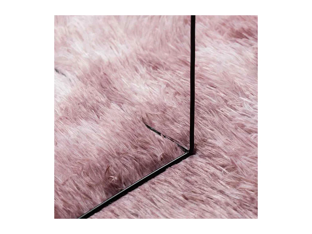 Tappeto Shaggy NAVARRA Rosa Cipria 200x200 cm