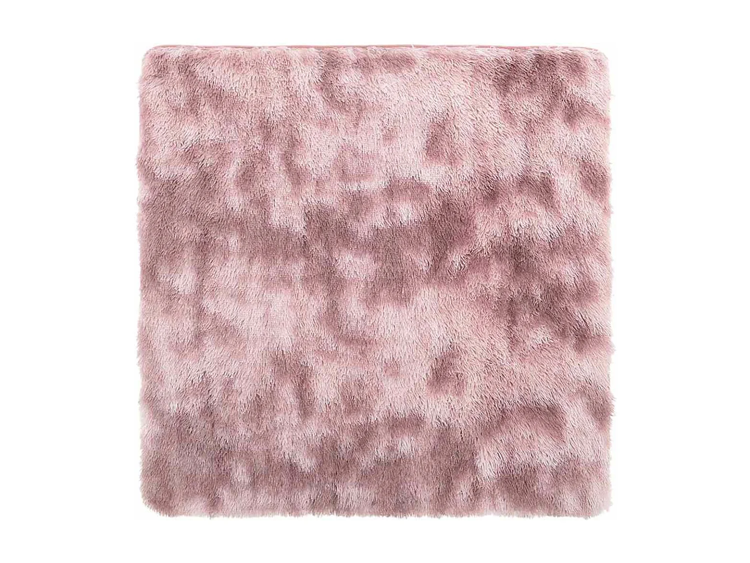 Tapis Shaggy à poils longs NAVARRA rose poudré 200x200 cm