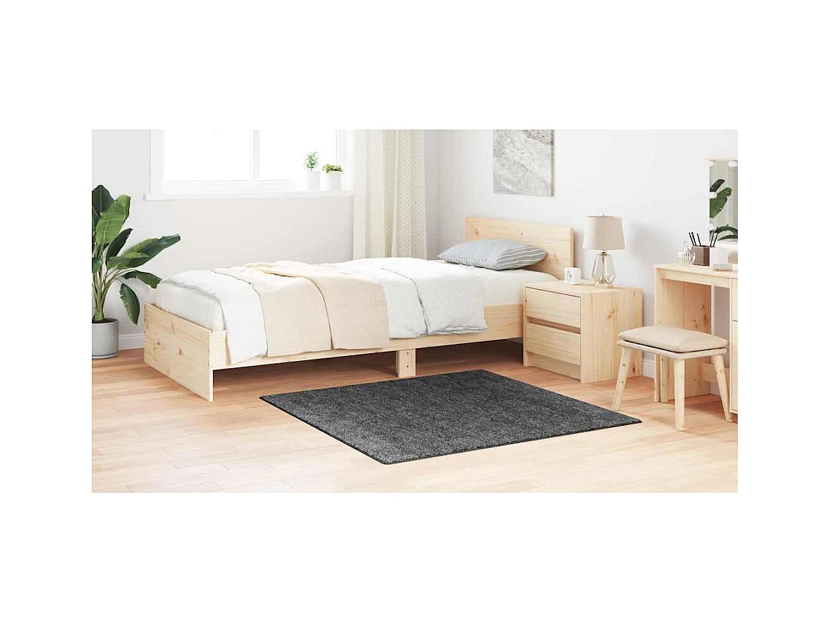 Tapis Gris foncé 120 x 120 cm Polypropylène