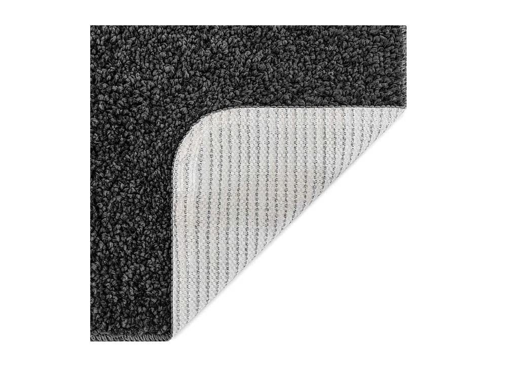 Tapis Gris foncé 120 x 120 cm Polypropylène