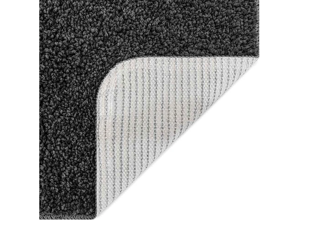 Tapis Gris foncé 120 x 120 cm Polypropylène