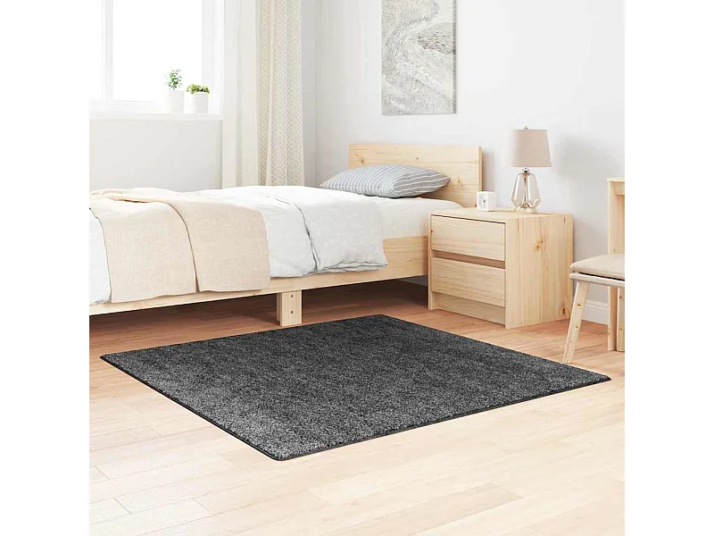 Tapis Gris foncé 120 x 120 cm Polypropylène