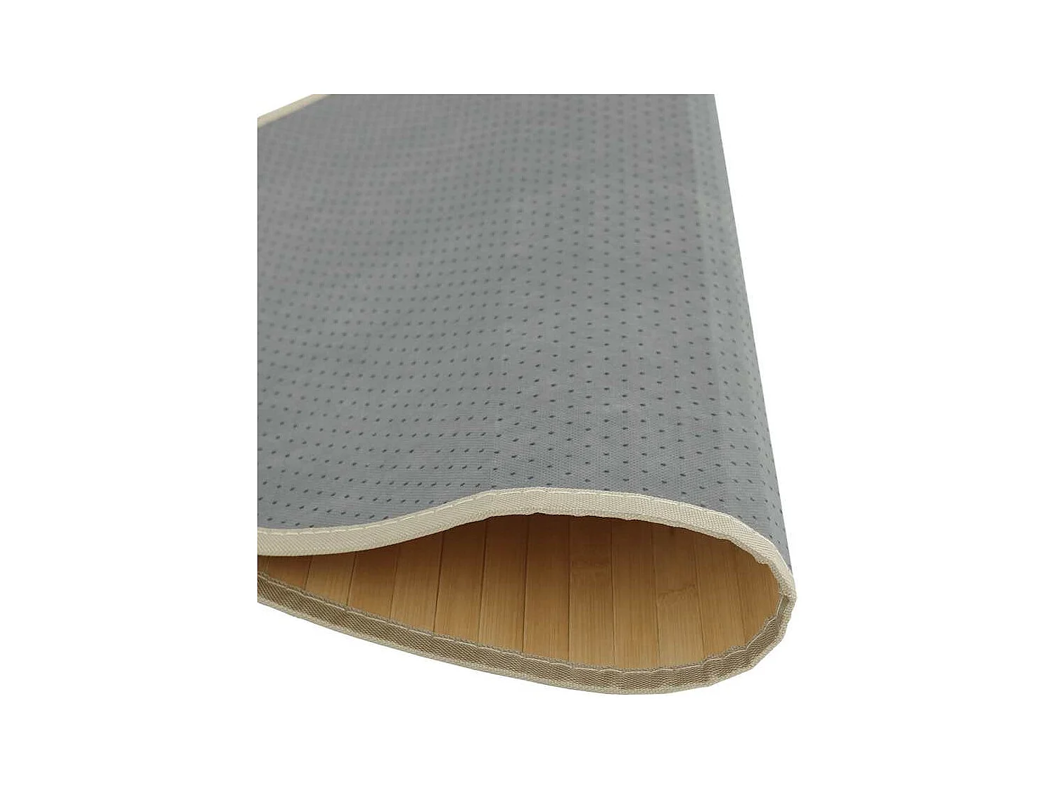 Tapis rond naturel clair 60 cm bambou