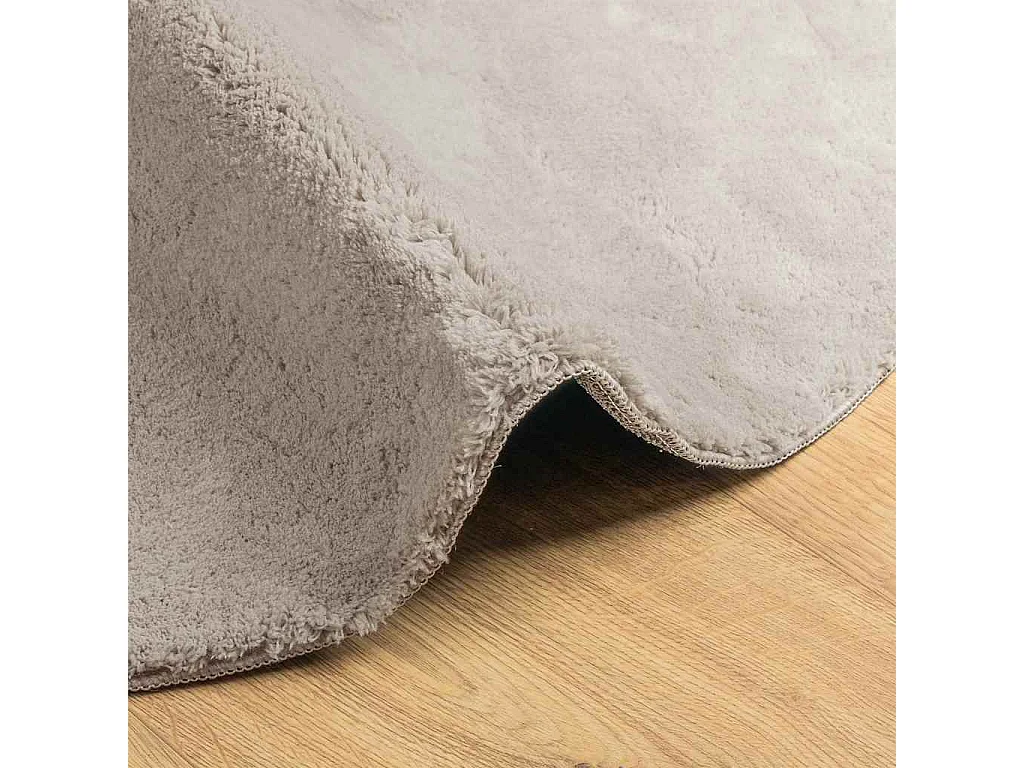 Zandkleurig vloerkleed 160 x 230 cm Polyester