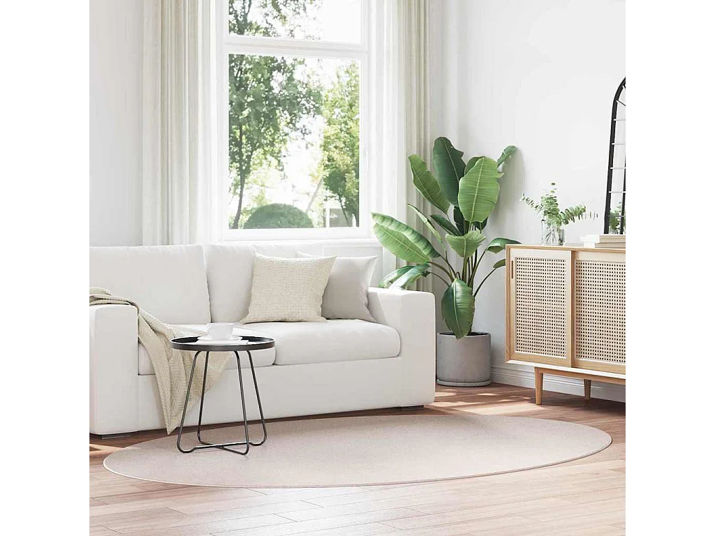 Zandkleurig vloerkleed 160 x 230 cm Polyester